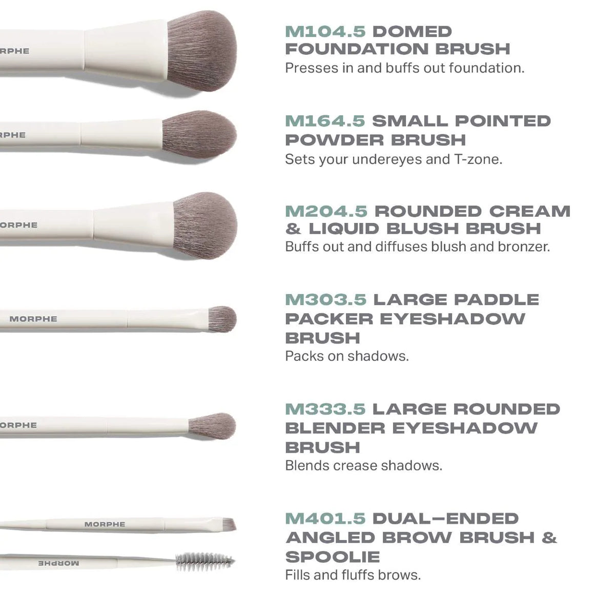 Best of blends 8 piece face & eye brush set – Kriz Reales Studio